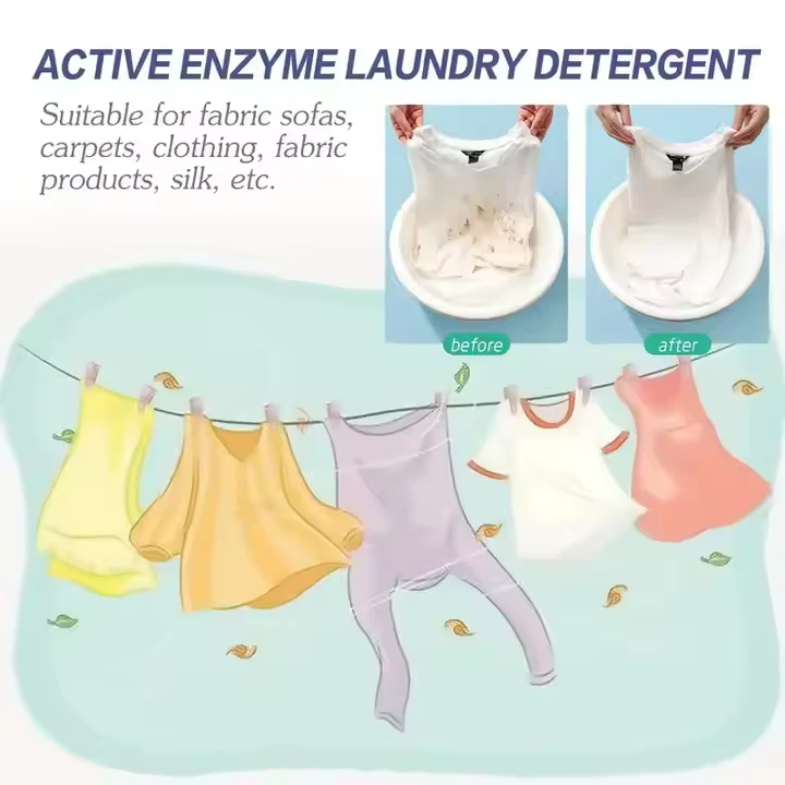 active enzymatic washing liquid